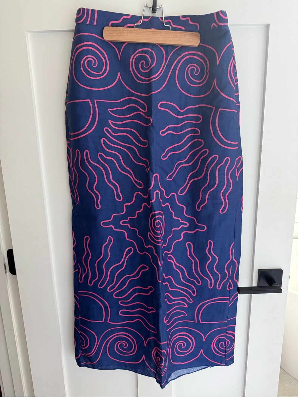Cala de la Cruz Magda Skirt in Oasis Azul